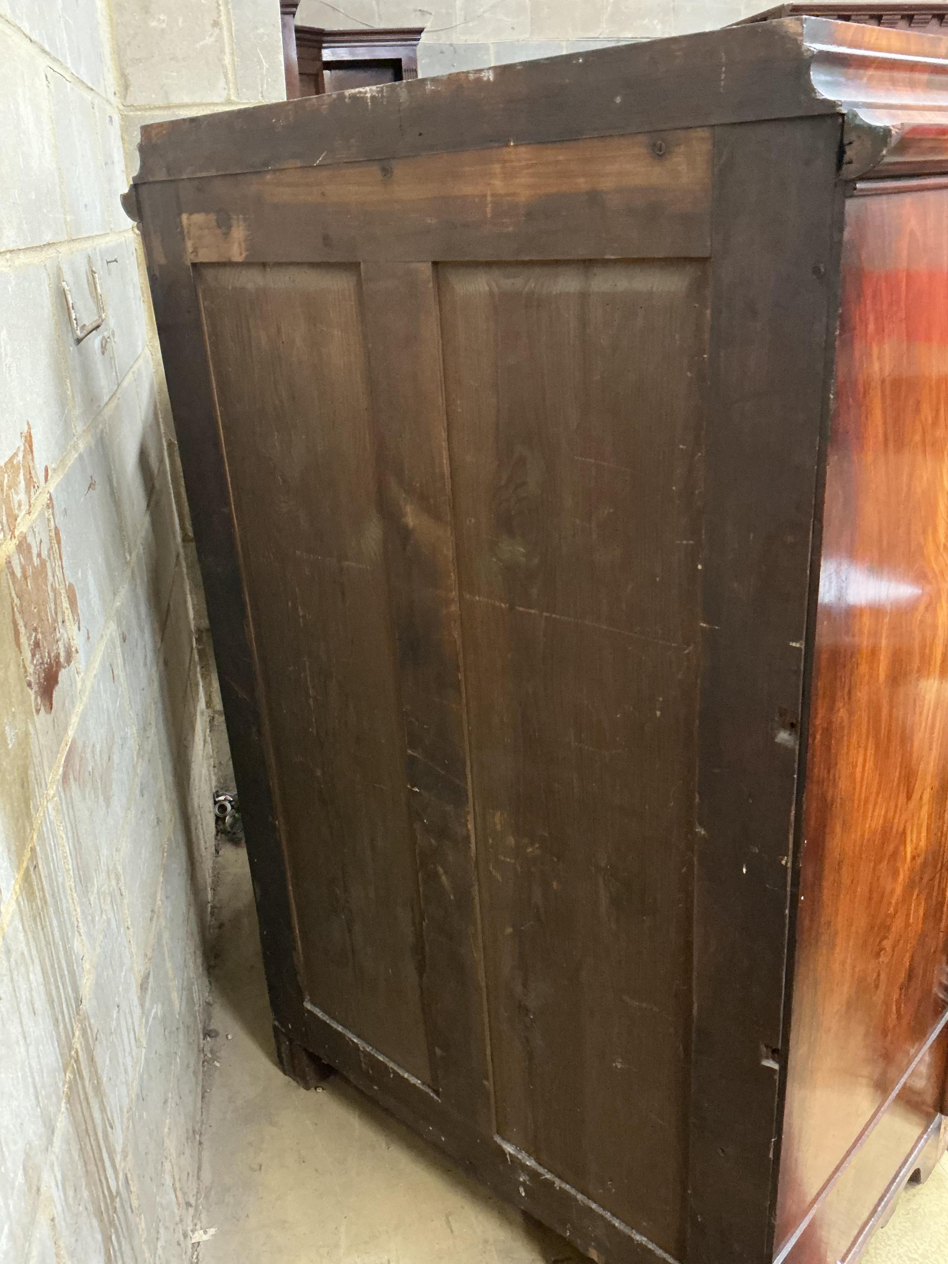 A 19th century French mahogany secretaire abbatant, width 102cm, depth 60cm, height 151cm